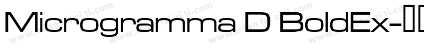 Microgramma D BoldEx字体转换